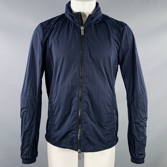 CLESSE PIUMINI Size S Navy Polyamide Windbreaker Jacket - Picture 1 of 9